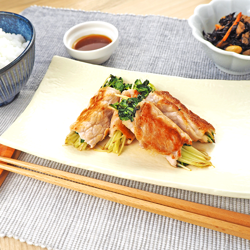 【H169】豚肉のかいわれ巻き のコピー